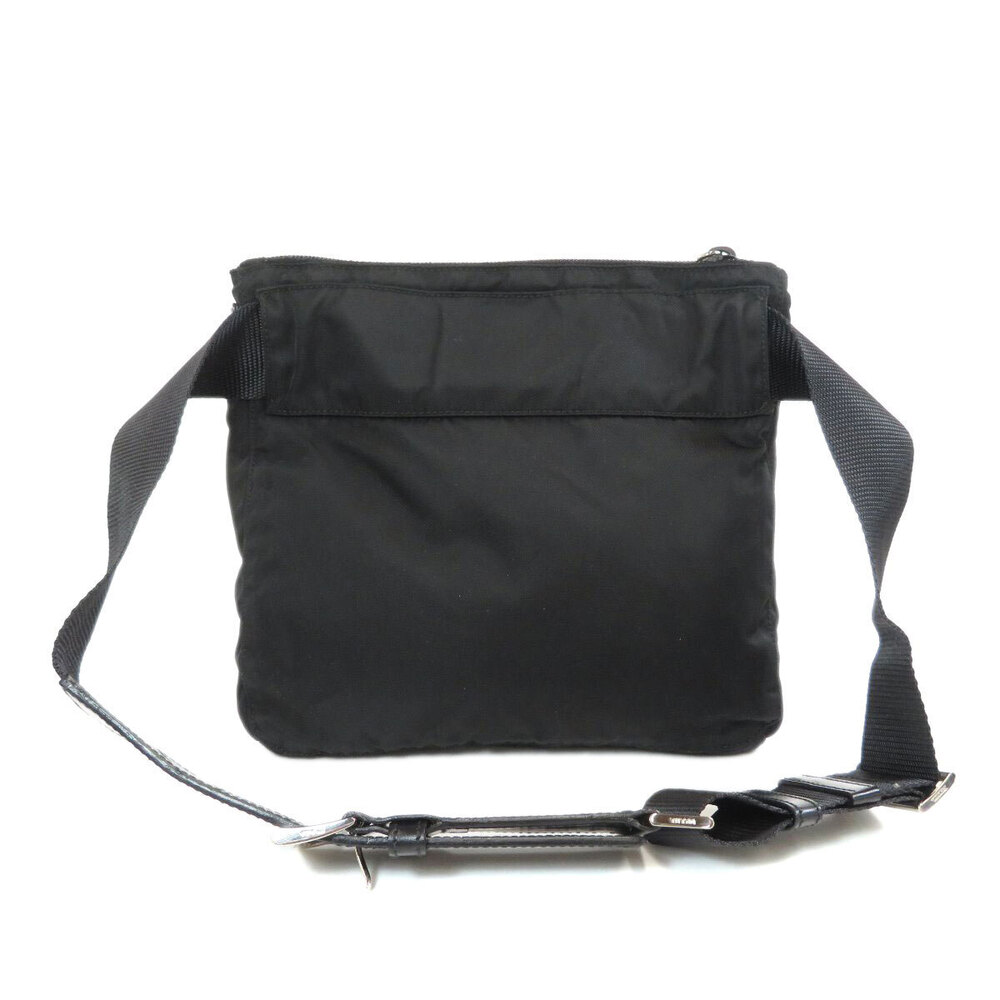 Prada logo plate hip bag waist Bum Body Bag Black - Picture 2 of 11
